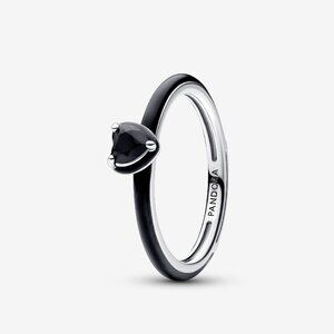 Pandora Black Chakra Heart Ring